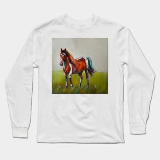 piebald horse Long Sleeve T-Shirt